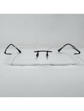 Ray-Ban RB8725 1028 Dark Sand Gunmetal Rimless Eyeglass Frames 52-17-140